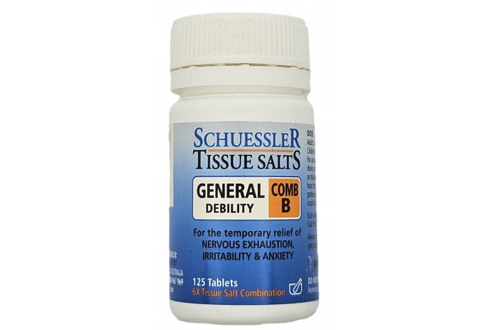 SCHUESSLER TISSUE SALTS, (COMB B) GENERAL DEBILITY