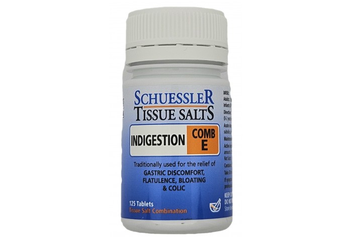 SCHUESSLER TISSUE SALTS, (COMB E) INDIGESTION